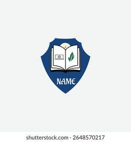 3652 educational logo school college university learning institute book academy organization