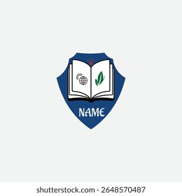 3657 educational logo school college university learning institute book academy organization