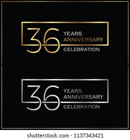 36th years anniversary celebration background