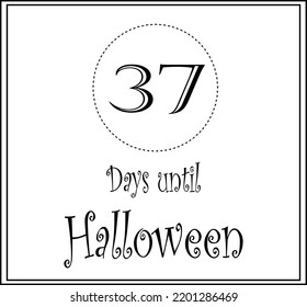 37 Tage bis Halloween-Logo