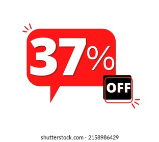 37% de descuento en el diseño de burbuja de pensamiento rojo cocom 