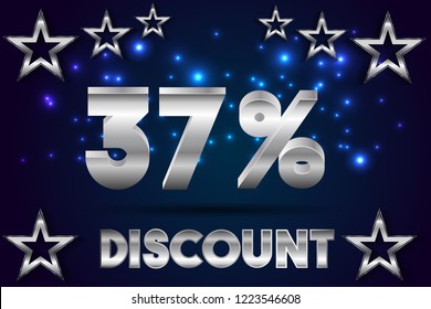 37% off discount promotion sale,  sale promo marketing.