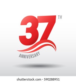 37 Years Anniversary Celebration Design