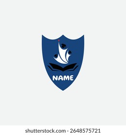 3717 educational logo school college university learning institute book academy organization