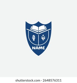 3723 educational logo school college university learning institute book academy organization