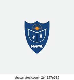 3728 educational logo school college university learning institute book academy organization