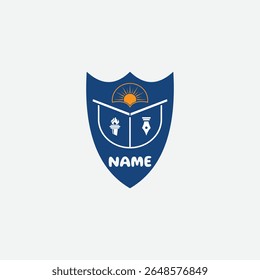 3732 educational logo school college university learning institute book academy organization