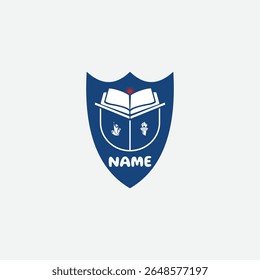 3737 educational logo school college university learning institute book academy organization