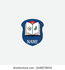 3753 educational logo school college university learning institute book academy organization