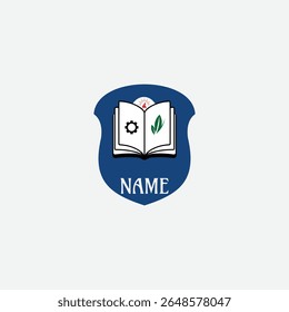 3754 educational logo school college university learning institute book academy organization