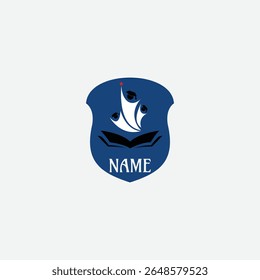 3767 educational logo school college university learning institute book academy organization
