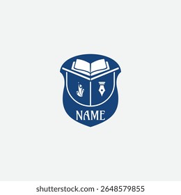 3771 educational logo school college university learning institute book academy organization