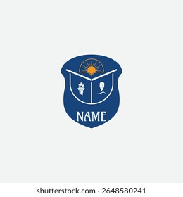 3777 educational logo school college university learning institute book academy organization