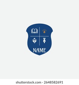 3796 educational logo school college university learning institute book academy organization