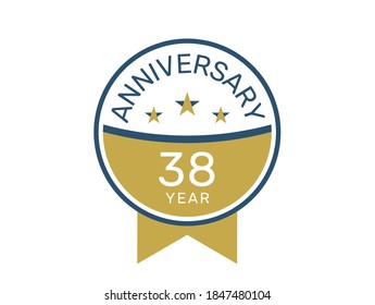 38 Anniversary Logo Vector Templates 38 Stock Vector (Royalty Free ...