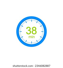 38 minute timers Clocks, Timer 38 min icon.