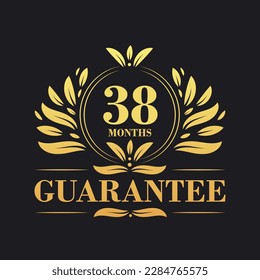 38 Months Guarantee Logo vector,  38 Months Guarantee sign symbol