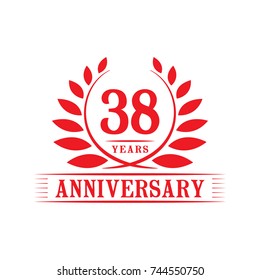 38 years anniversary logo template.