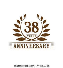 38 years anniversary logo template.