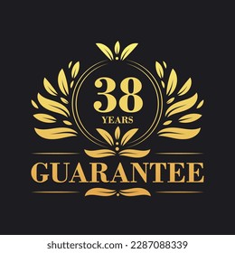 38 Years Guarantee Logo vector,  38 Years Guarantee sign symbol