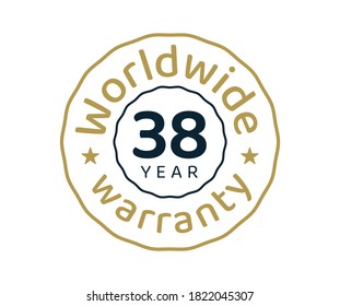 38 years worldwide warranty, 38 years global warranty