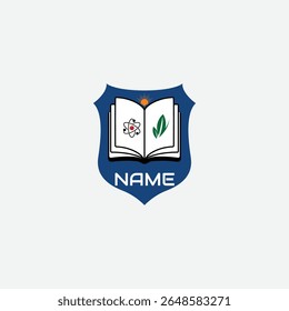 3805 educational logo school college university learning institute book academy organization