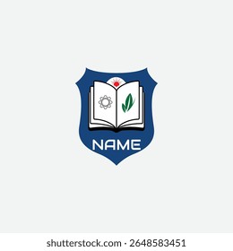 3809 educational logo school college university learning institute book academy organization