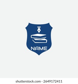 3812 educational logo school college university learning institute book academy organization