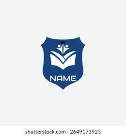 3815 educational logo school college university learning institute book academy organization
