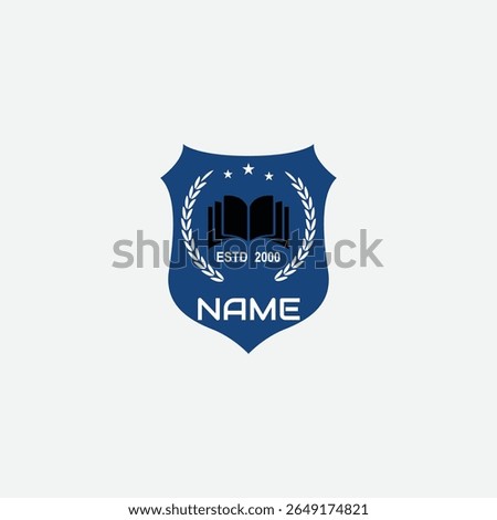 3820 educational logo school college university learning institute book academy organization