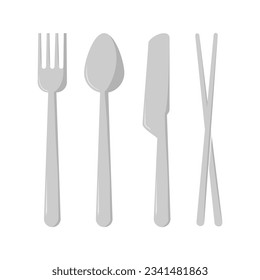 3-8-2023 AD21-1 EATING SET SPOON, KNIFE, FORK AND CHOPSTICK