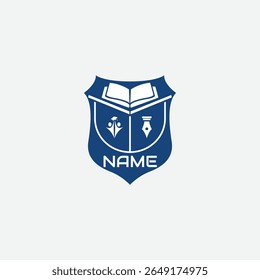 3822 educational logo school college university learning institute book academy organization