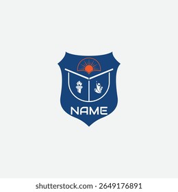 3831 educational logo school college university learning institute book academy organization