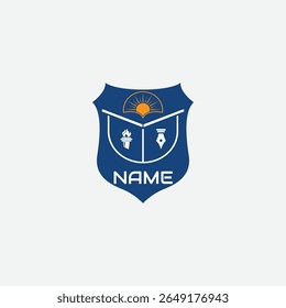3832 educational logo school college university learning institute book academy organization