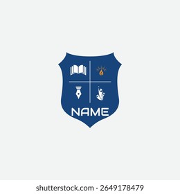 3844 educational logo school college university learning institute book academy organization