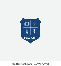 3847 educational logo school college university learning institute book academy organization