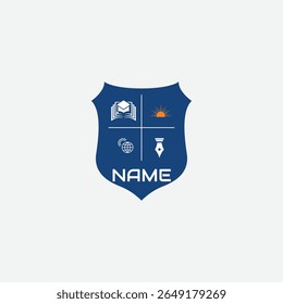 3850 educational logo school college university learning institute book academy organization