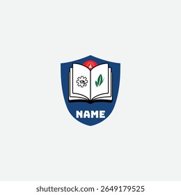 3853 educational logo school college university learning institute book academy organization