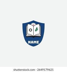 3854 educational logo school college university learning institute book academy organization