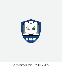 3857 educational logo school college university learning institute book academy organization