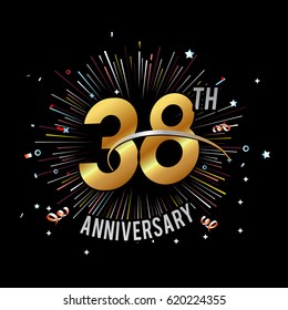 38th Anniversary Images, Stock Photos & Vectors | Shutterstock