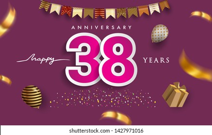 38th Anniversary Images, Stock Photos & Vectors | Shutterstock