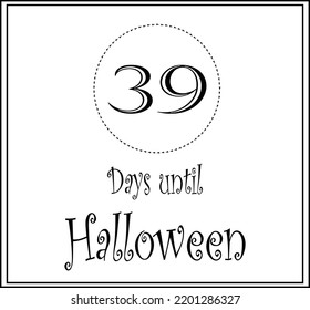 39 days until Halloween logo