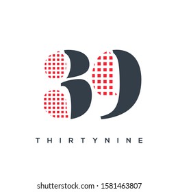 39 letter check design logo vector design template
