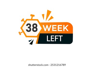 39 week left, icon, stile, timer, countdown, clock, time,  background, template, 39 week left countdown, sticker, left banner, business, sale, label button
