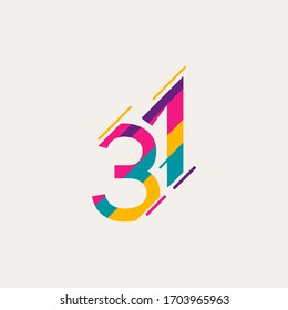 39 Jahre Jubiläum Feier Vektorillustration Template Design Illustration