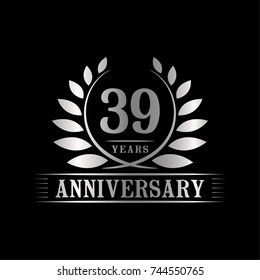 39 years anniversary logo template.