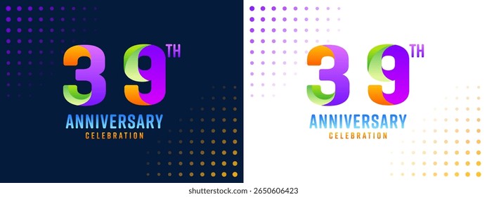 39th anniversary logo with colorful colors