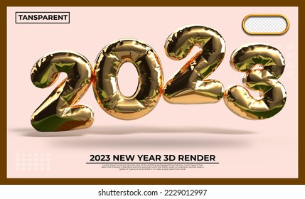 3D 2023 fondo blanco, blanco dorado abstracto transparente