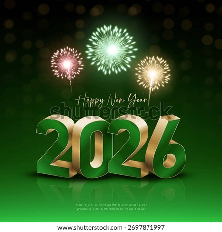 3D 2026 Happy new year letters banner, 2026 Happy new year vector art and illustration. 2026 Happy new year letters banner, Happy new year vector art and illustration. 
